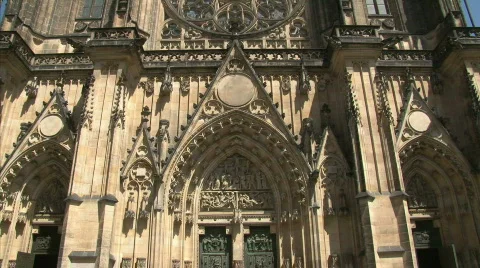 Gothic cathedral Stock Footage 499474