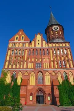 Gothic Cathedral in Kaliningrad Stock Photos