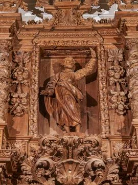 Gothic collegiate church Stock Photos