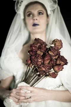 Gothic Corpse Bride at Wedding Foto stock