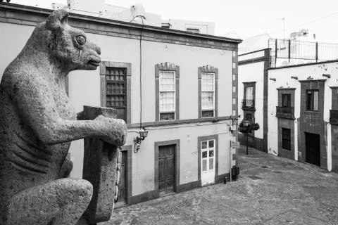 Gothic courtyard Stock Photos