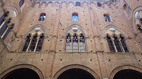 Gothic courtyard Foto stock