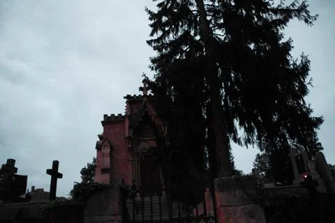Gothic crypt from Transylvania. Stock Photos