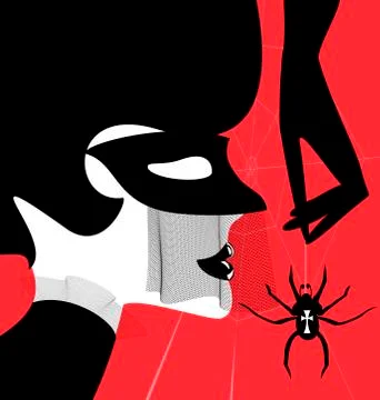 Gothic dame Stock Illustration