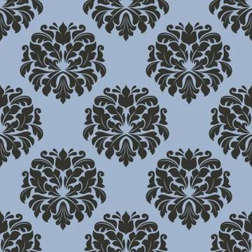 Gothic floral pattern design for background Stock Illustration