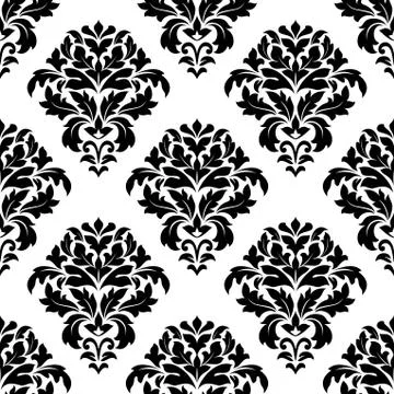 Gothic floral pattern design for wallpapers イラスト素材