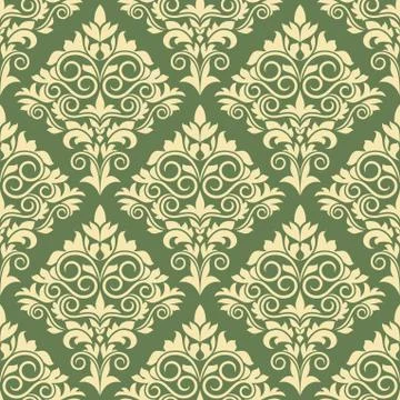 Gothic Floral Pattern Design for Wallpapers Illustrazione stock