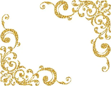 Gothic frame. Hand drawn decorative frame. Stock Illustration