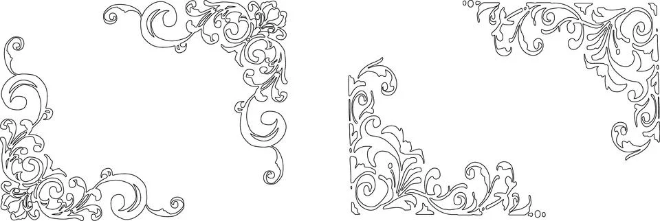 Gothic frame. Hand drawn decorative frame. Stock Illustration