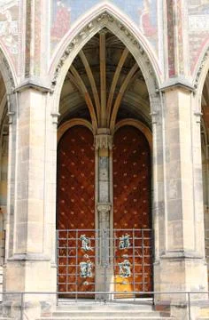 Gothic gate Stock Photos