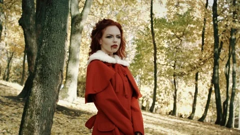 Gothic Girl Vampire Stock-Footage 90118826