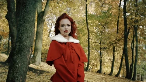 Gothic Girl Vampire Stock-Footage 90119037