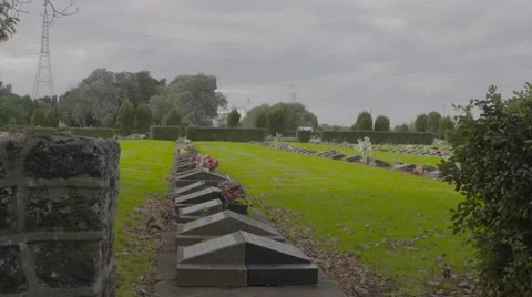 Gothic graveyard early 19th century Stock Footage 53019176