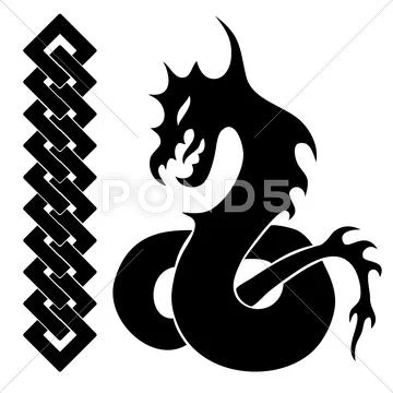 Gothic pattern Stock Illustration
