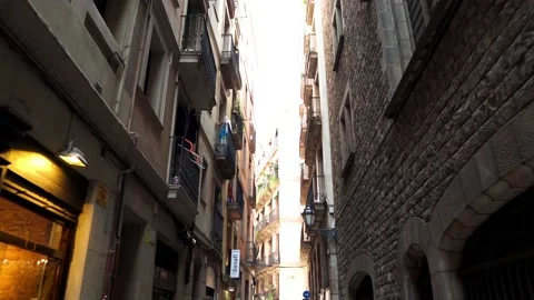 Gothic Quarter of Barcelona Stock Footage 172073205