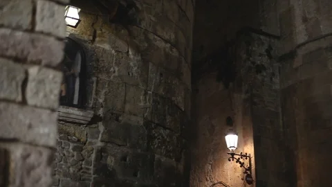 Gothic quarter Barcelona Pan Stock Footage 120801315