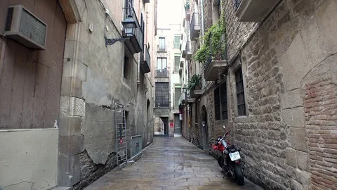Gothic Quarter of Barcelona. Spain. 스톡 동영상 74433674