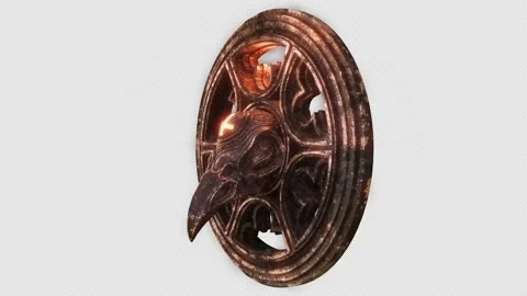 Gothic Raven Skull VJ Loop Stock Footage 202150056