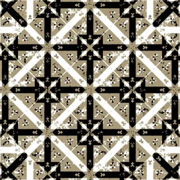 Gothic Revival Seamless Check Pattern イラスト素材