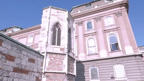 Gothic Ruins, Buda Castle, Budapest Stock Footage 83667546