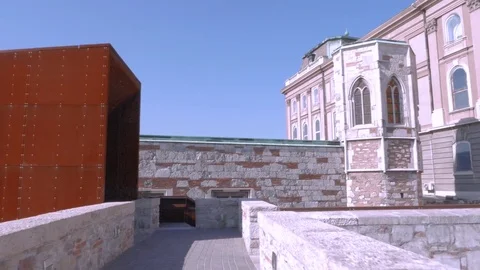 Gothic Ruins, Buda Castle, Budapest Stock Footage 83763878