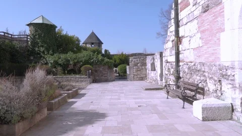 Gothic Ruins, Buda Castle, Budapest Stock Footage 83764013