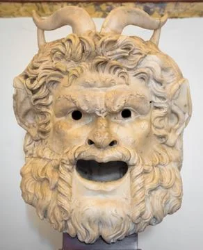 Gothic Satan Head Foto stock