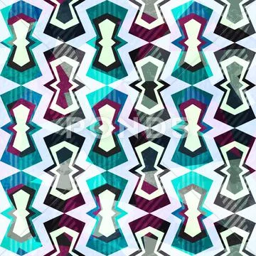 Gothic seamless pattern with grunge effect Stock Illustration