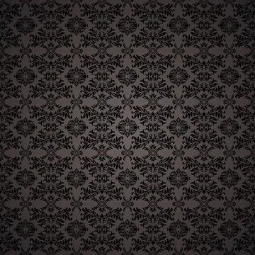 Gothic seamless wallpaper Black gothic repeating seamless wallpaper backgr... Stock Photos