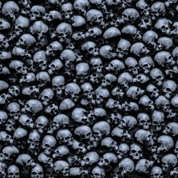 Gothic skulls background Stock-Illustration