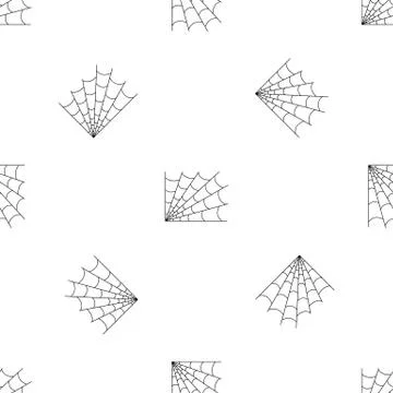 Gothic spiderweb pattern seamless vector Stock Illustration