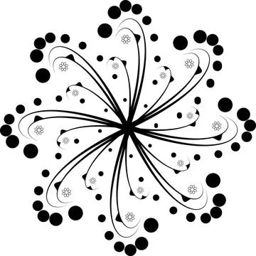 Gothic star Illustration of an abstract gothic star in a tattoo style Copy... Stock Photos