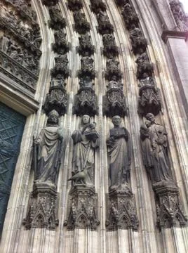 Gothic statues Stock Photos