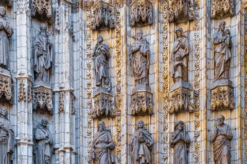 Gothic Stone Statues Stock Photos