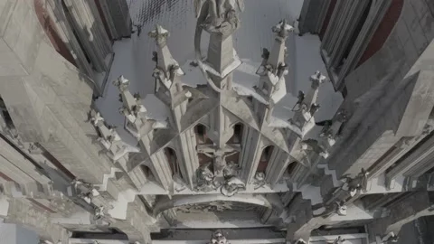 Gothic style cathedral in the winter. Saint Nicolas church in Kyiv, Ukraine. Stock Footage 171476077
