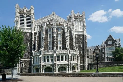 Gothic style college building Stock Photos
