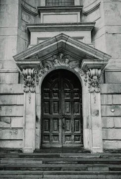 Gothic style Door 스톡 사진