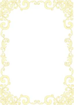 Gothic style frame. Western style frame. (A4 portrait) Stock Illustration