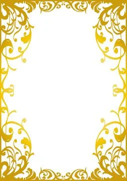 Gothic style frame. Western style frame. (A4 portrait) Stock Illustration