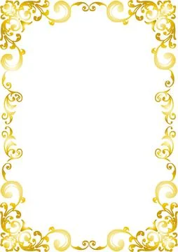 Gothic style frame. Western style frame. (A4 portrait) Stock Illustration