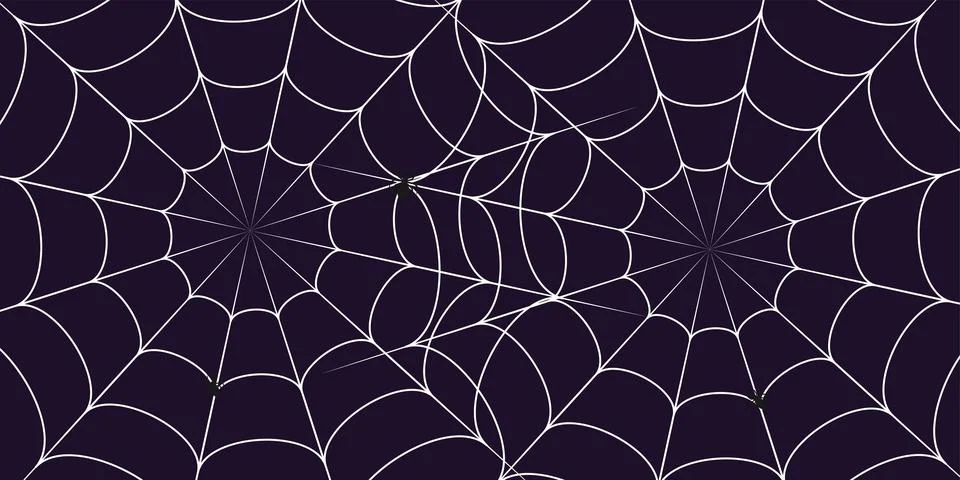 Gothic style spiderweb background pattern for spooky events Illustrazione stock