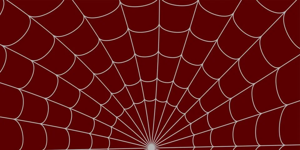 Gothic style spiderweb background pattern for spooky events Illustrazione stock