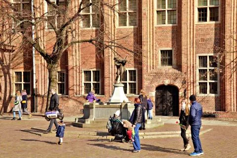 Gothic town hall 스톡 사진