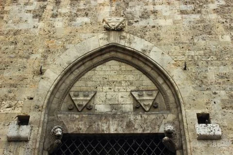 Gothic tuscan arch Stock Photos