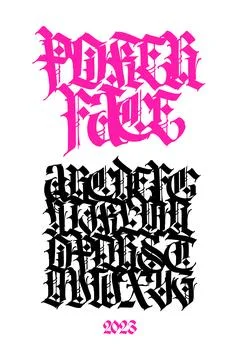 Gothic. Vector. Uppercase letters on a white background. Beautiful and stylis Stock Illustration