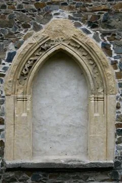 Gothic window Foto stock