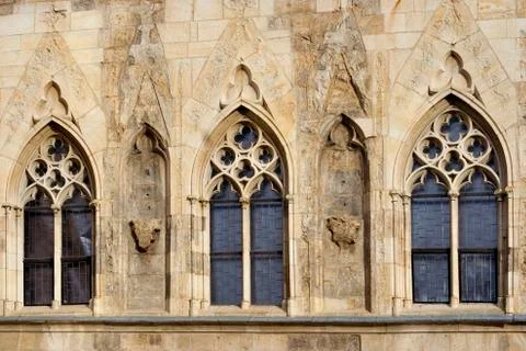 Gothic windows Stock Photos