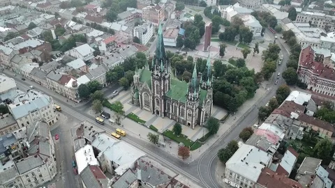Gothic_church Video stock 123841848