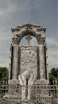 Gotic tombstone Stock Illustration