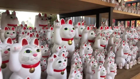Gotokuji Maneki Temple Stock Footage 283982483